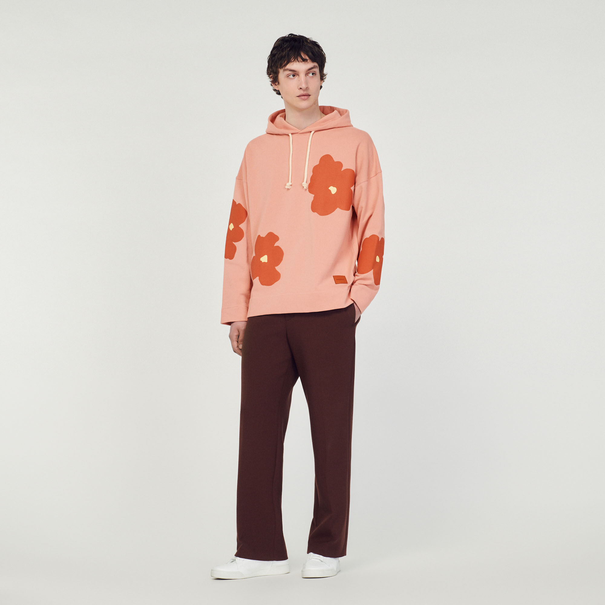 Sandro orange hoodie discount