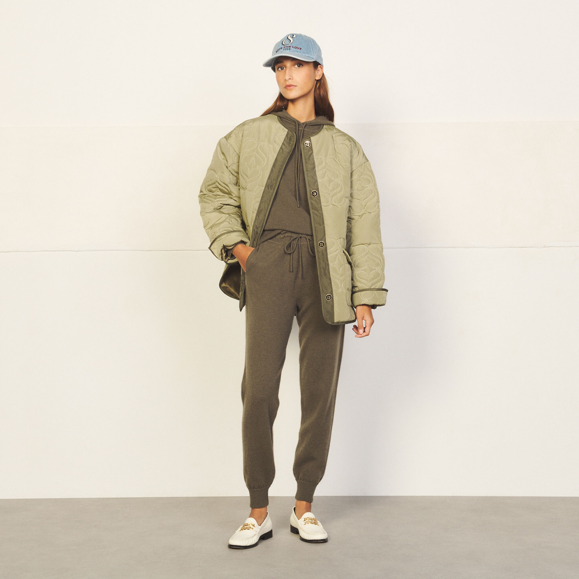 Oversized Quilted Jacket null Sandro paris