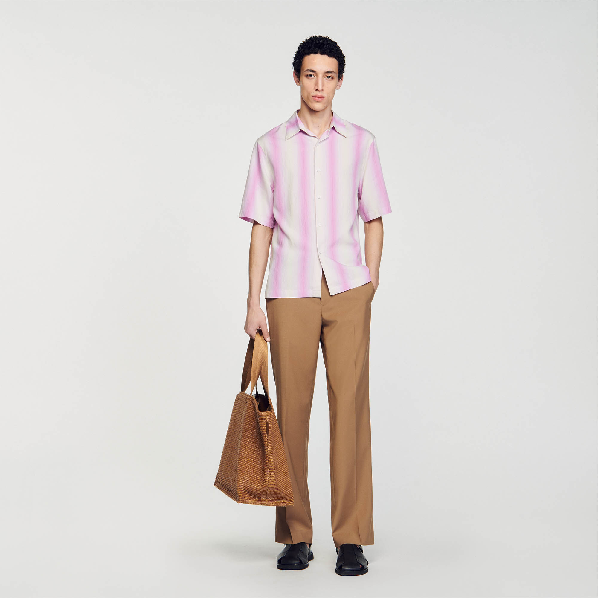 Striped Shirt : Shirts color Pink