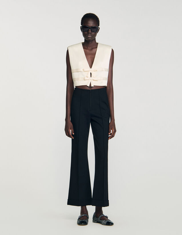 Straight-Leg Trousers - SFPPA01792 | sandro-paris.com Straight-Leg Trousers : Pants color Black