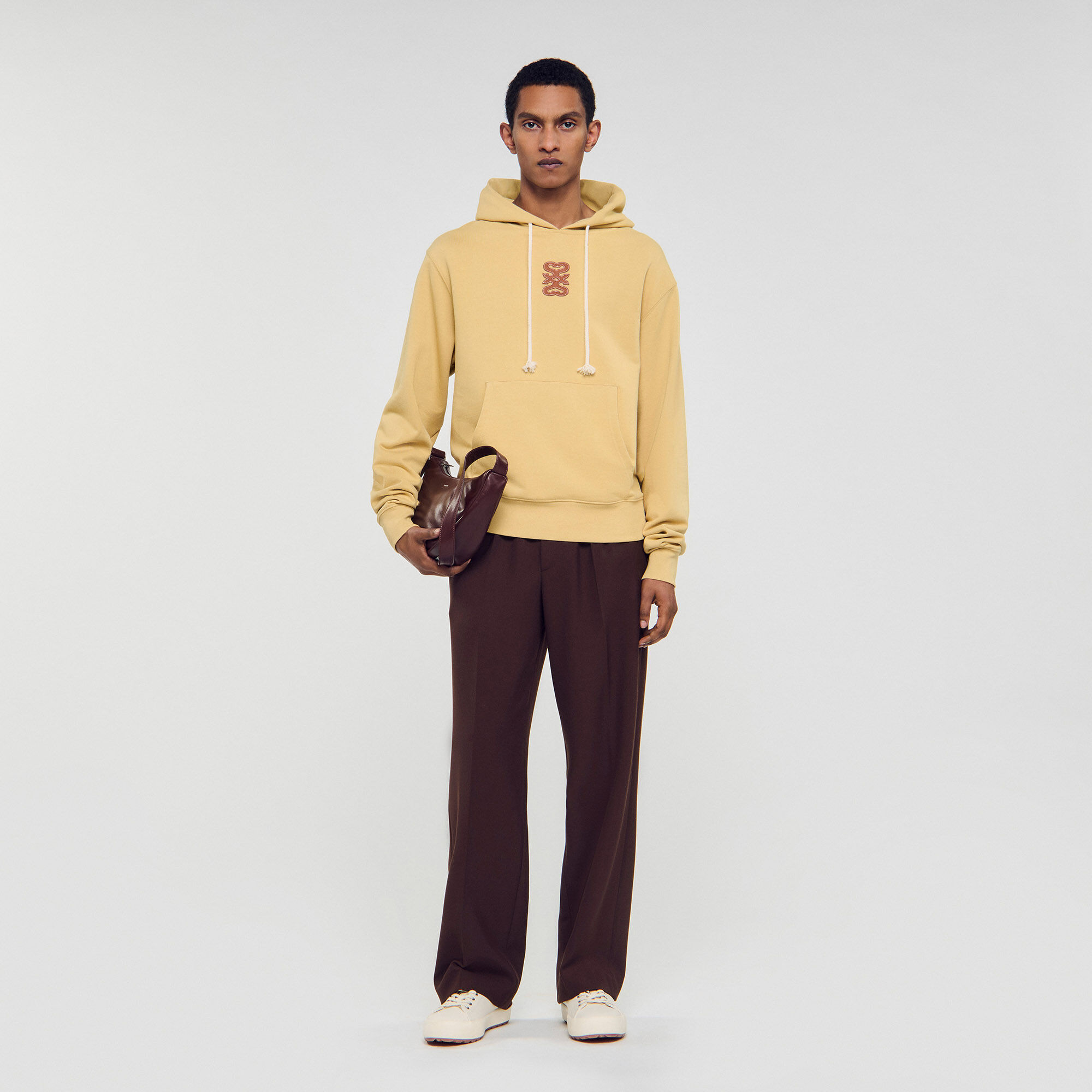フランス発 Sandro レザーパッチ付き オーバーサイズ スウェット お気に入り登録者数4万人突破】【HELLO.SANFRANCISCO/ハロー