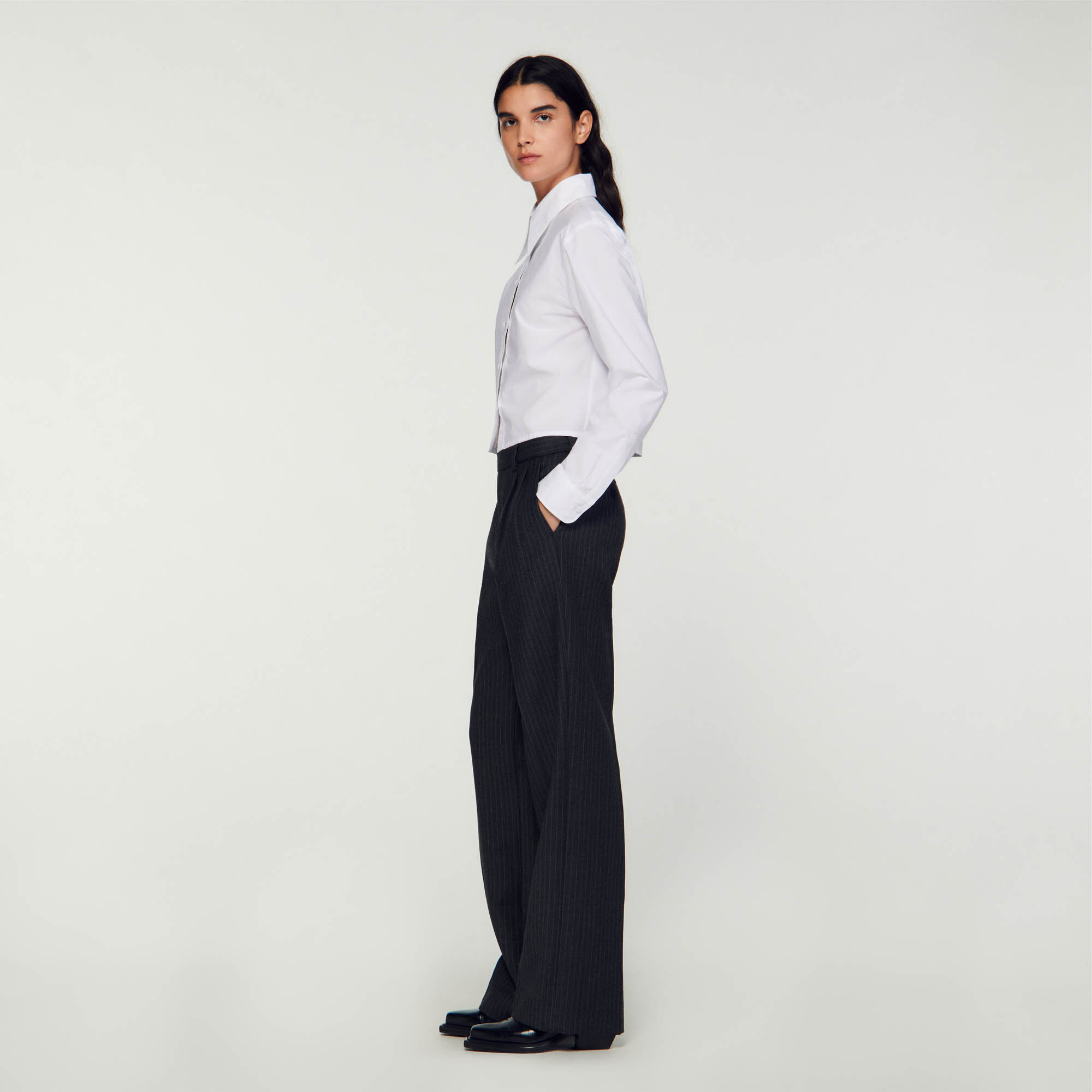 Wool trousers women cheap