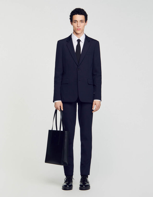 Suit Jacket : Suits & Tuxedos color Navy Blue