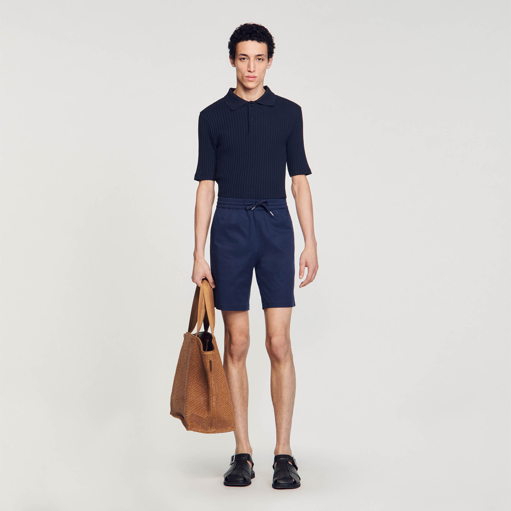 Cotton Shorts : Pants & Shorts color Dark Blue