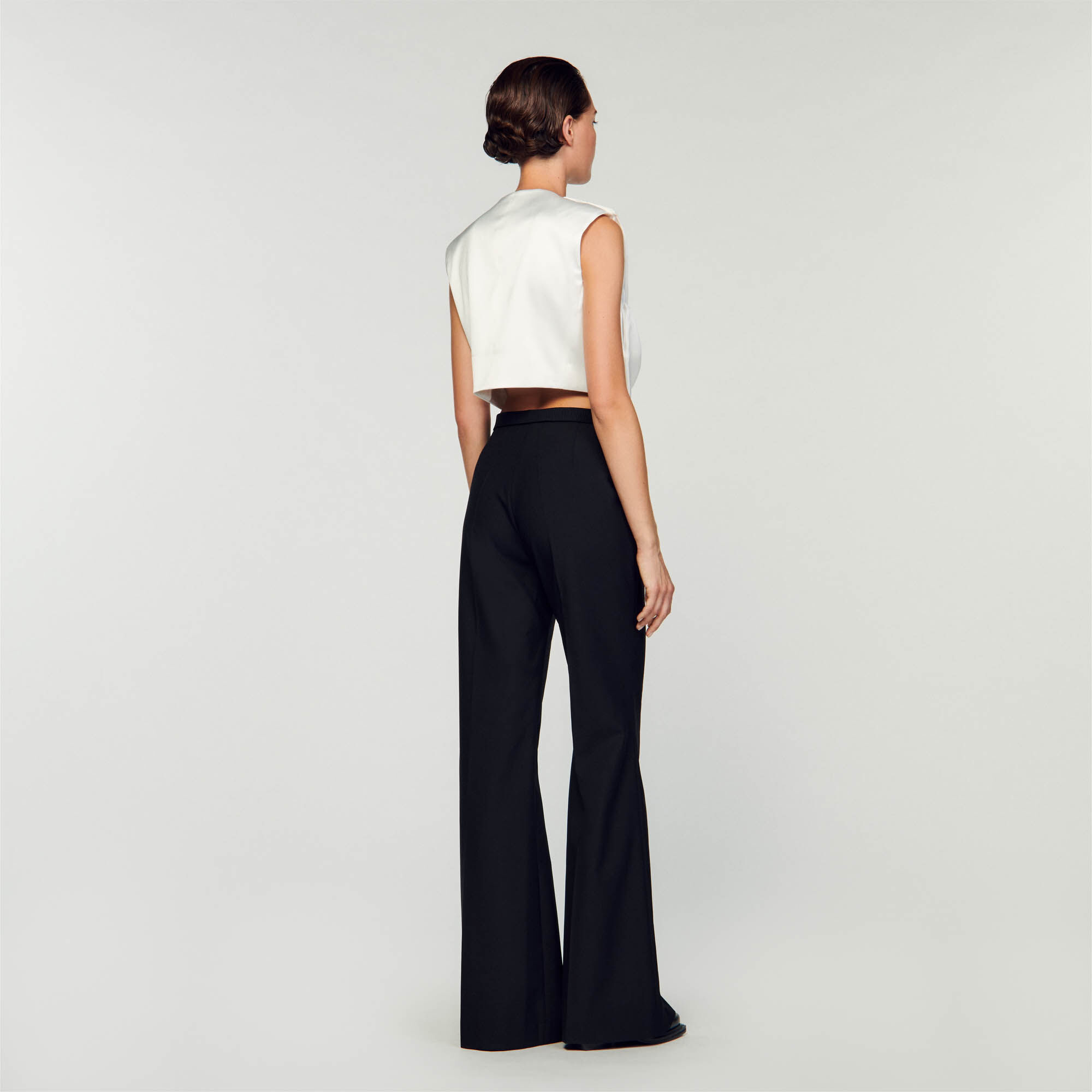 Wide sales flared trousers