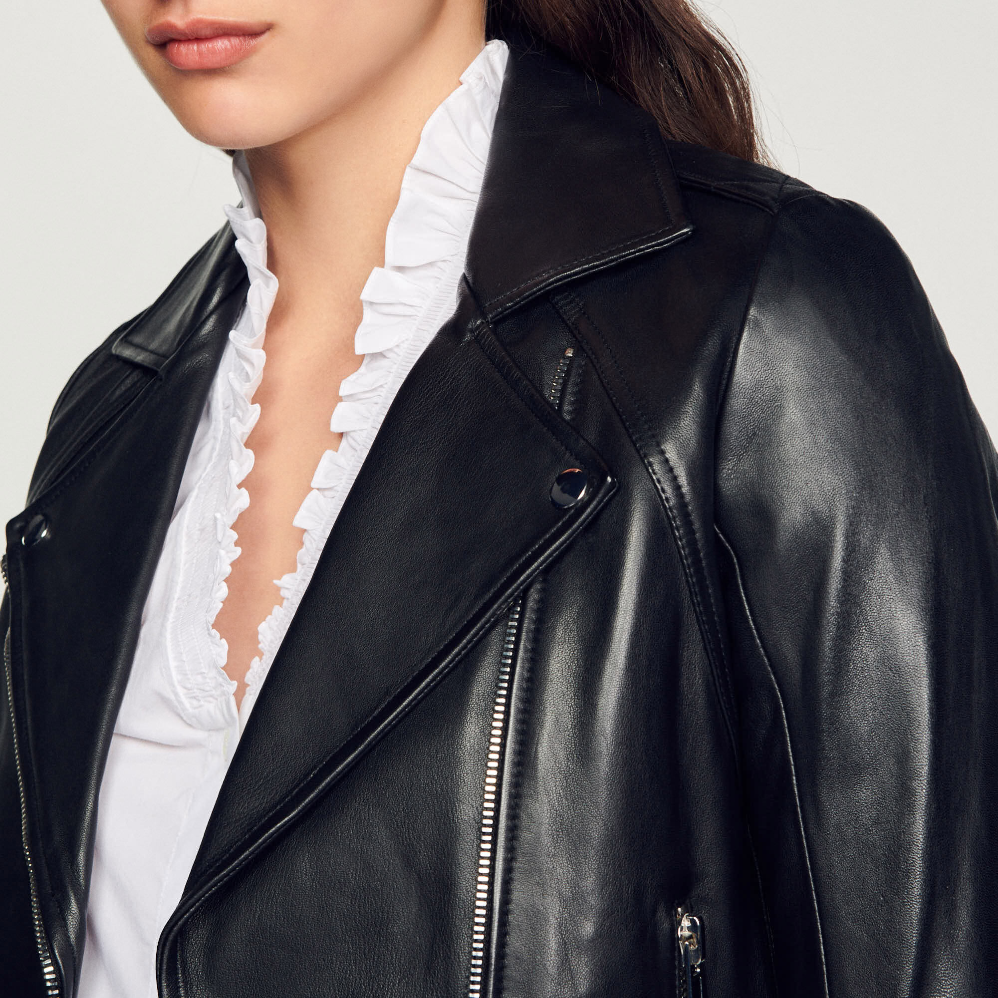 Leather Jacket Blazers Jackets Sandro paris