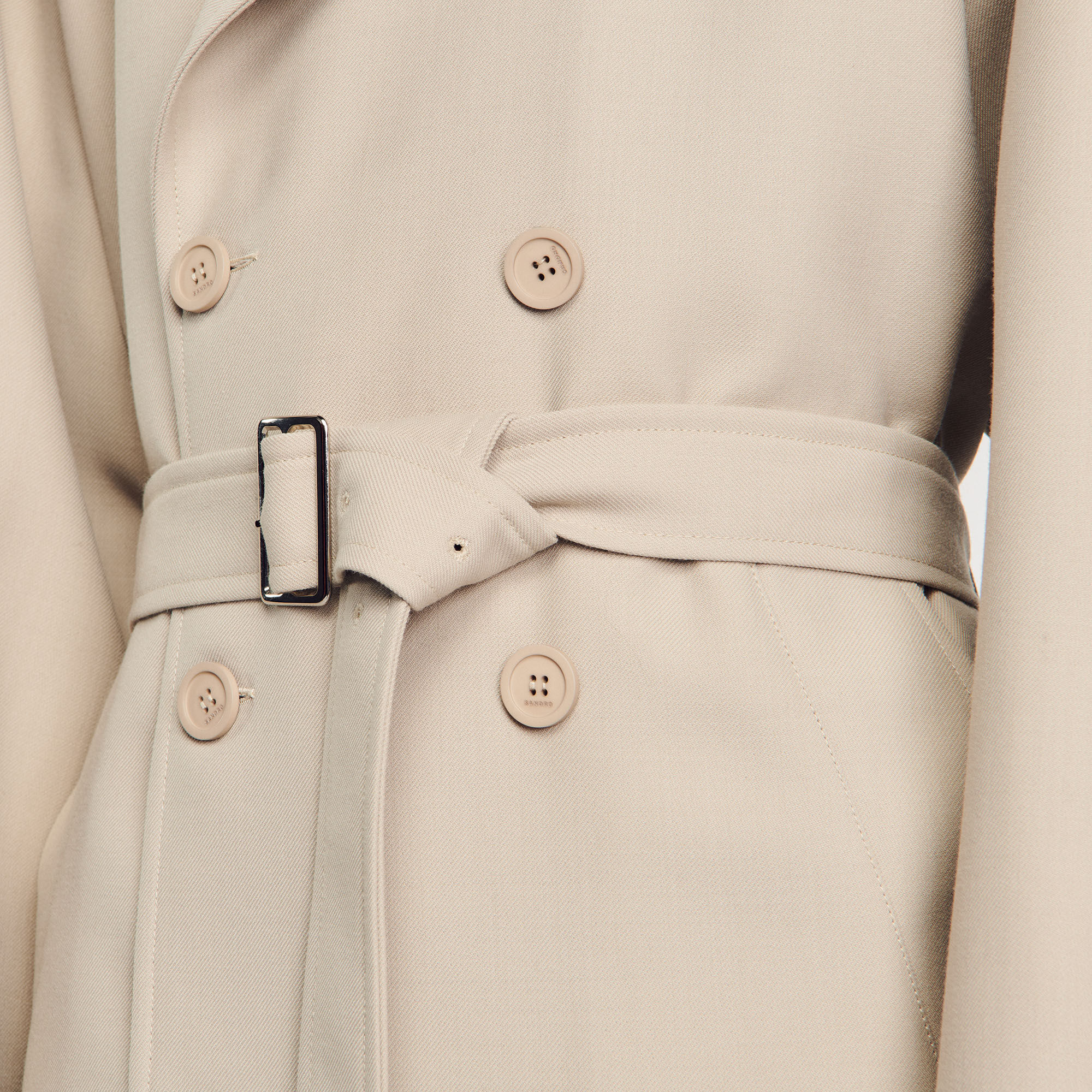 Long Trench Coat Jackets Coats Sandro paris