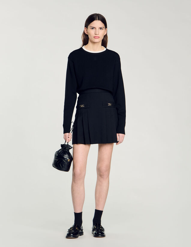 Wool Blend Jumper - SFPPU02452 | sandro-paris.com Wool Blend Jumper : Sweaters & Cardigans color Black