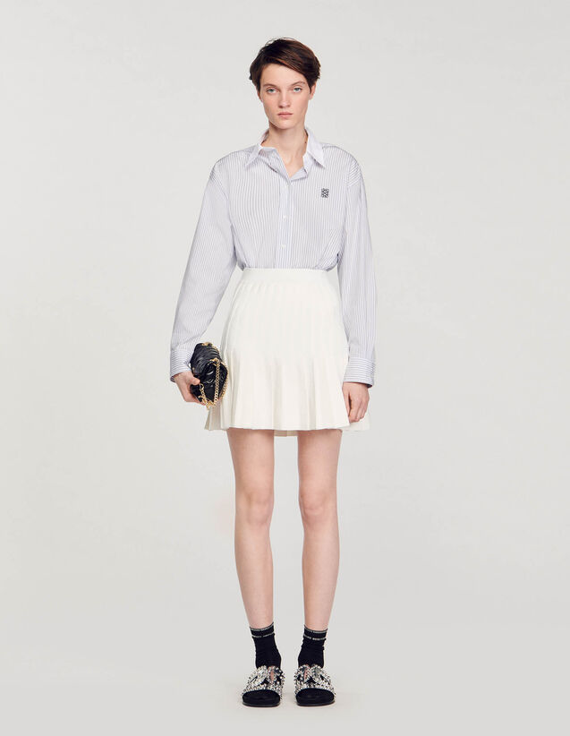 Pleated Skirt : Skirts & Shorts color white