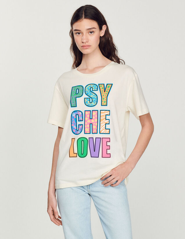 Psyche Love T-Shirt : T-shirts color Ecru