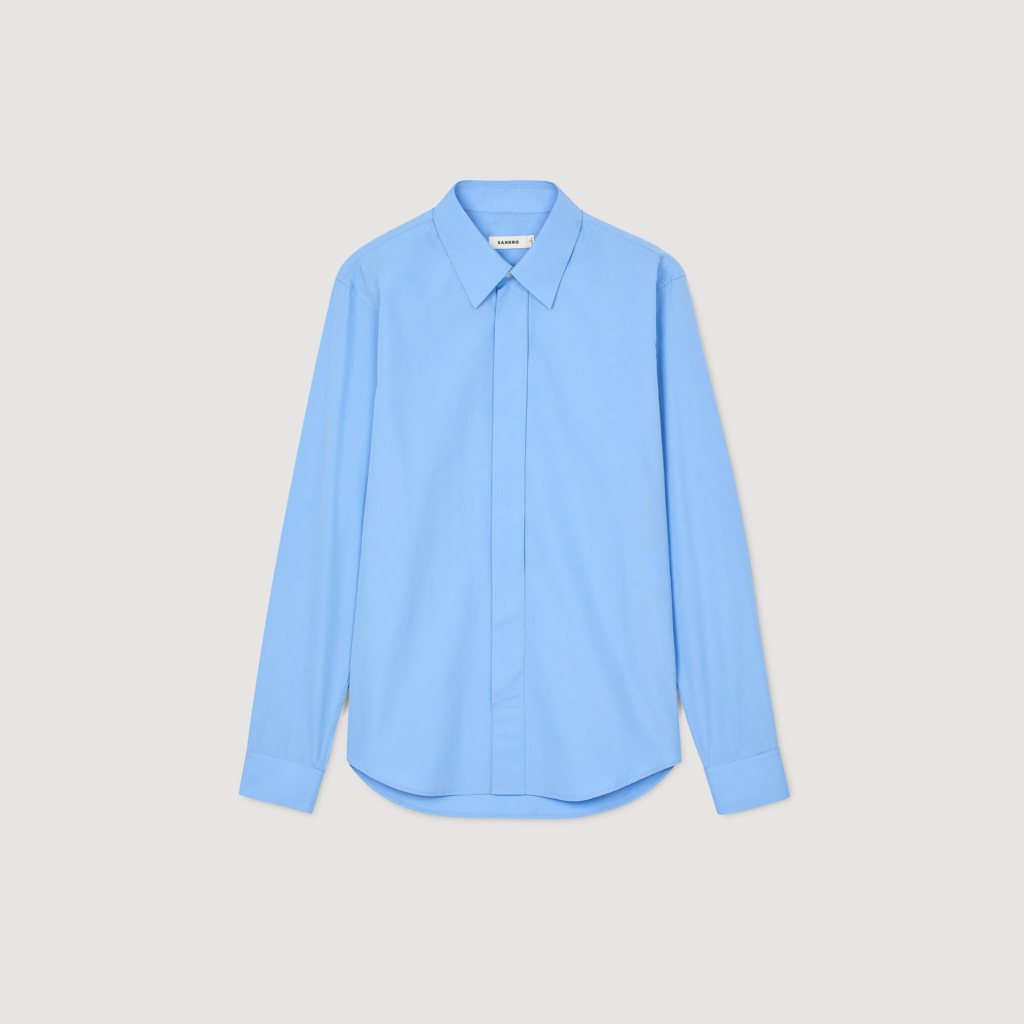 Plain Shirt : Shirts color Blue Office