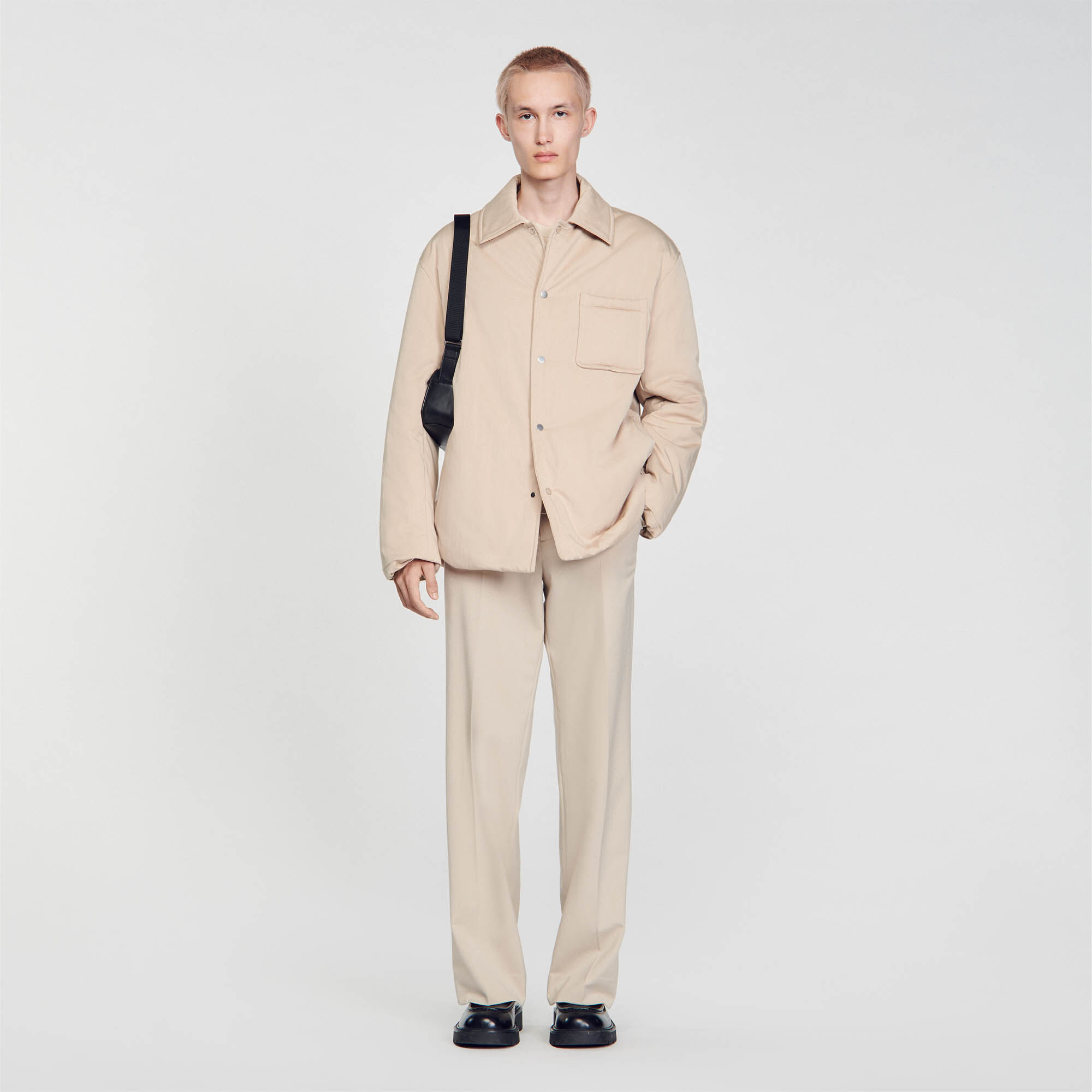 Quilted Overshirt : Jackets & Coats color Beige