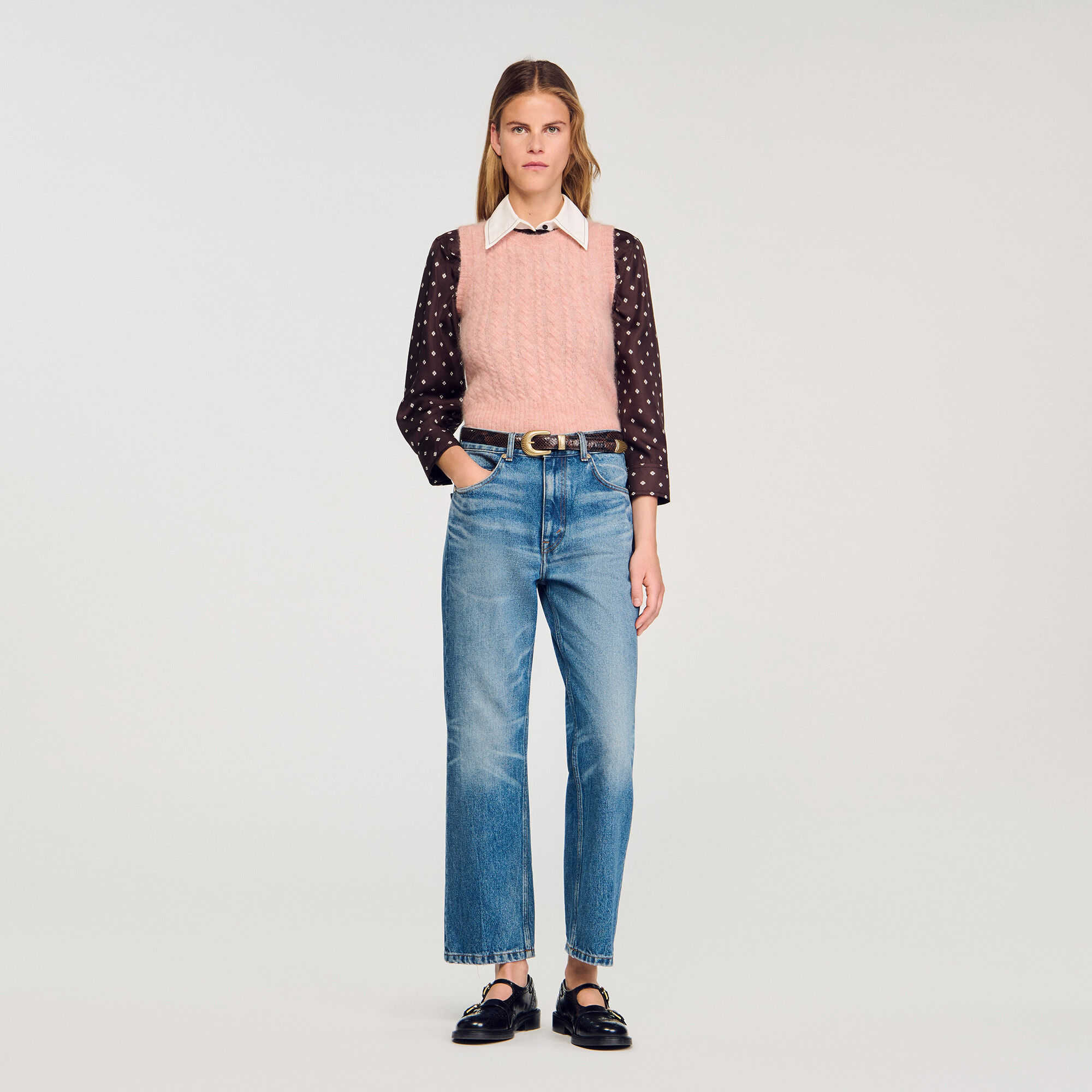Sandro - Sandro Paris ハイネックラッフルプルオーバー Sweaters & Cardigans – Sandro New In Online – Hong Kong