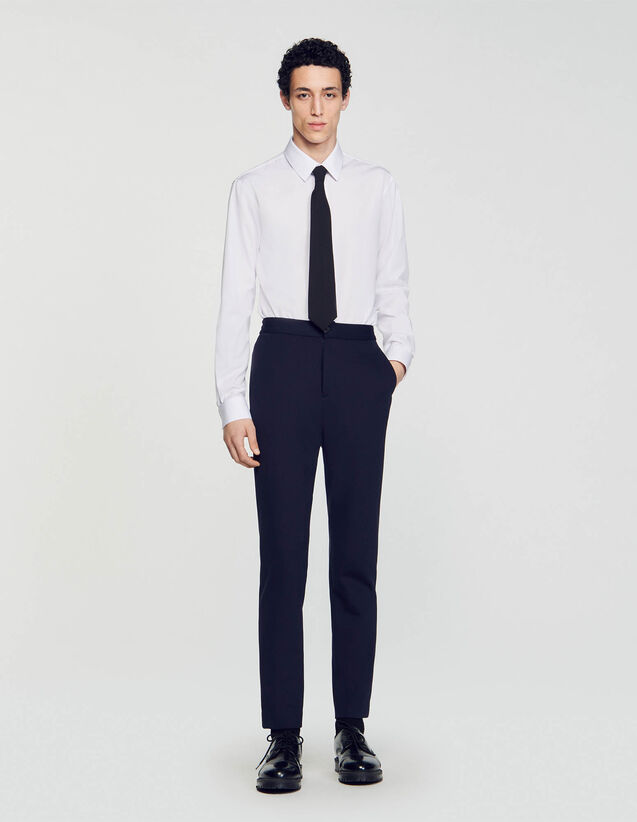 Suit Trousers : Pants & Shorts color Navy Blue