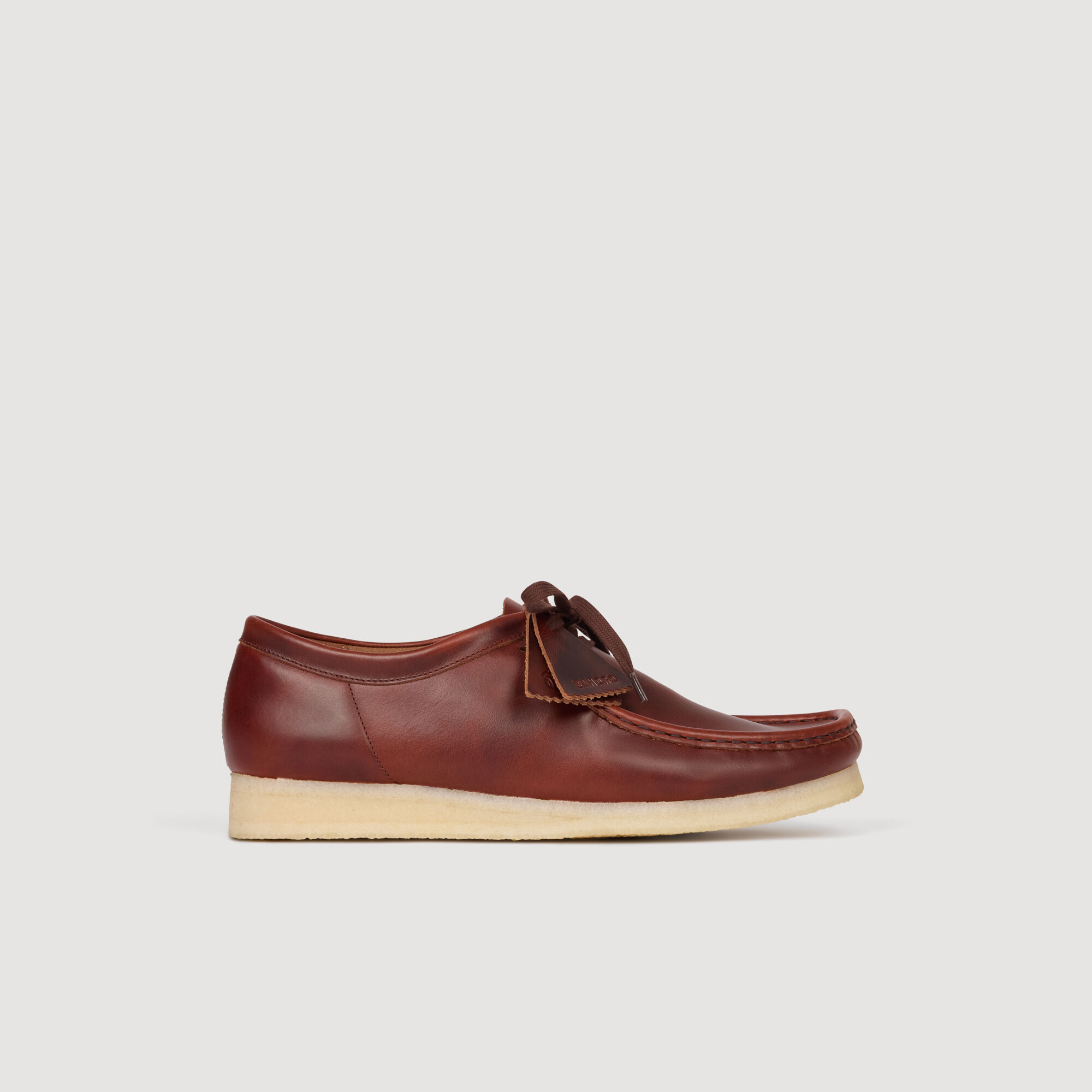 Leather Wallabee&trade; Derbies : Shoes color Cognac