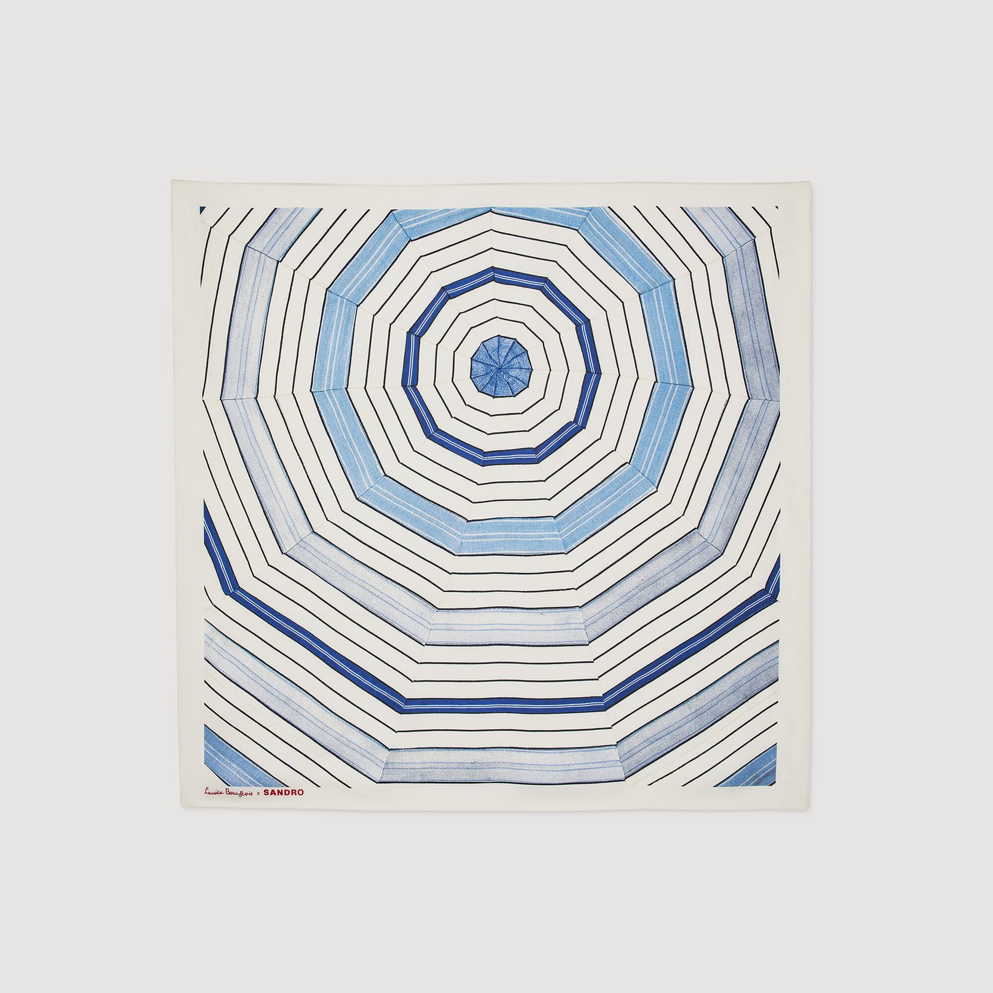 Striped Silk Scarf - Scarves - Sandro-paris.com