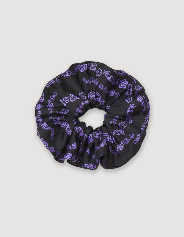 Printed Silk Scrunchie : Other accessories color Multi-Color
