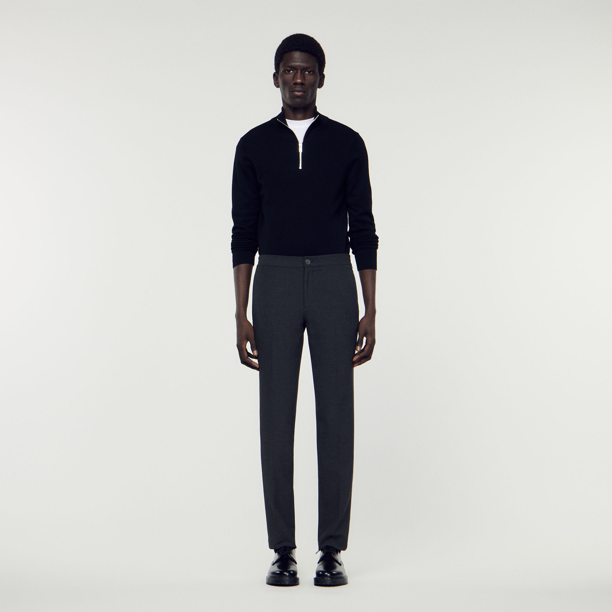 Jersey Trousers : Pants & Shorts color Charcoal Grey