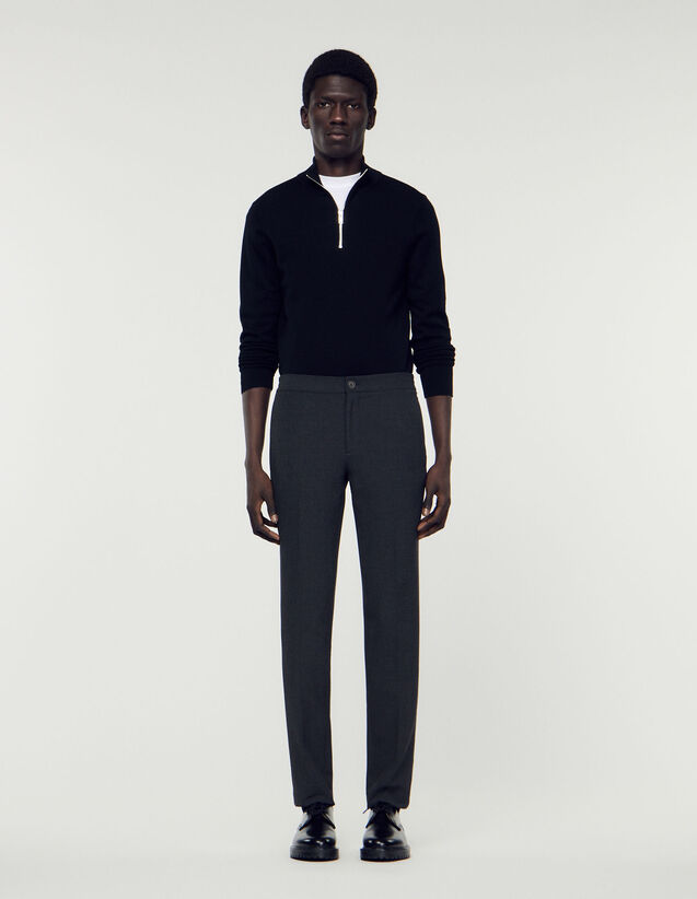Jersey Trousers : Pants & Shorts color Charcoal Grey