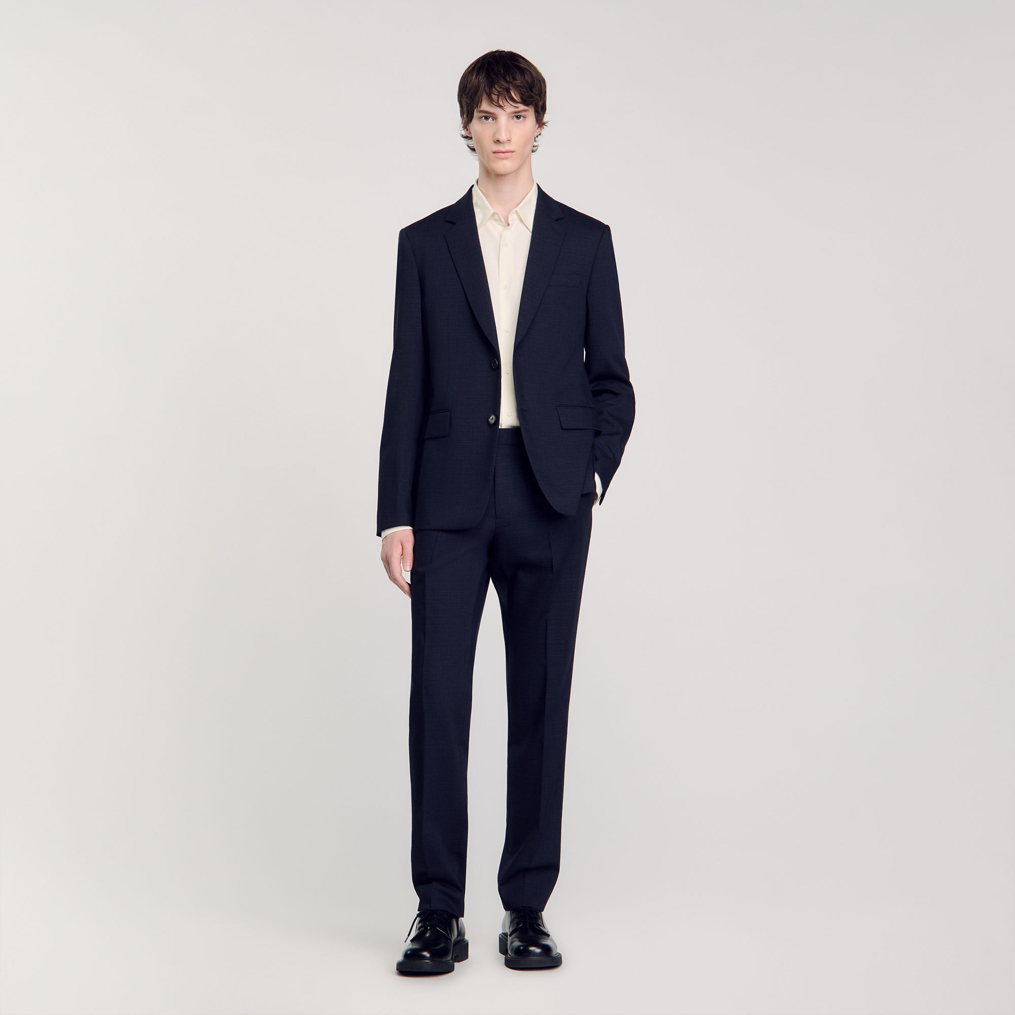 Suit Jacket : Jackets & Coats color Navy Blue