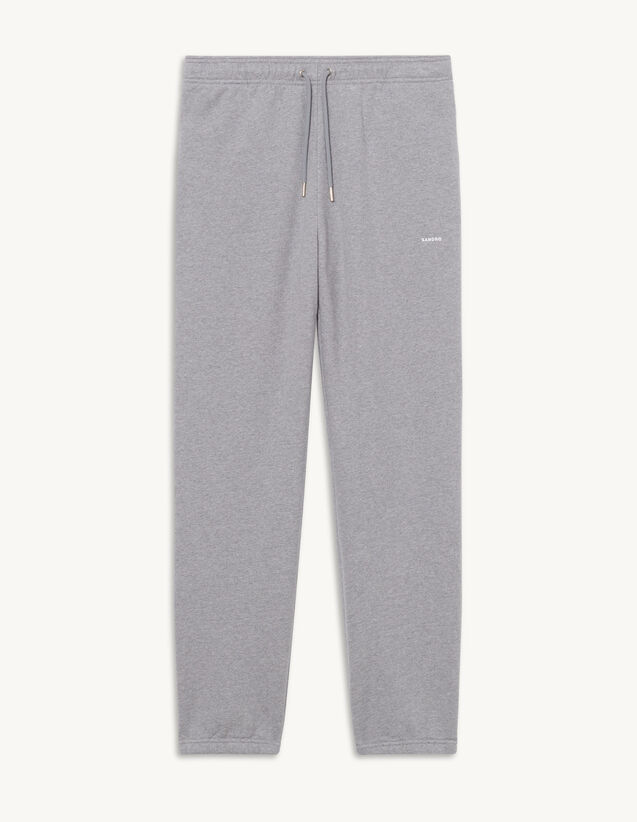 Joggers With Sandro Embroidery : Pants & Shorts color Mocked Grey