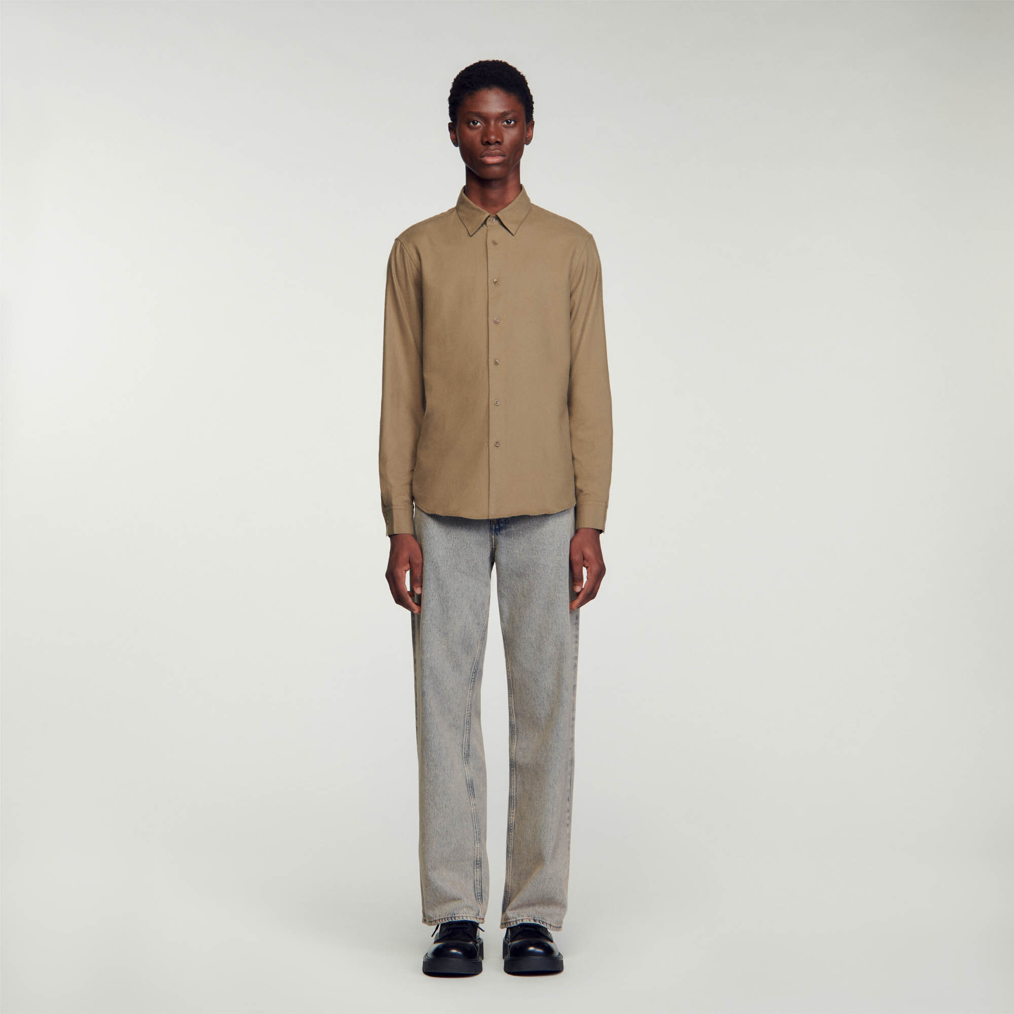 Flannel Shirt : Shirts color Ecru