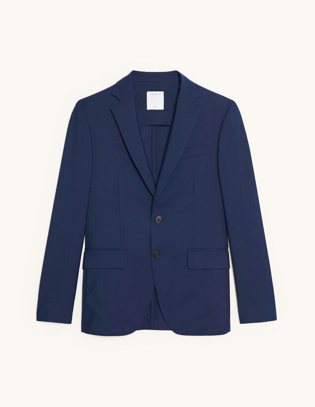 Cool Wool Suit Jacket : 50%off color Blue
