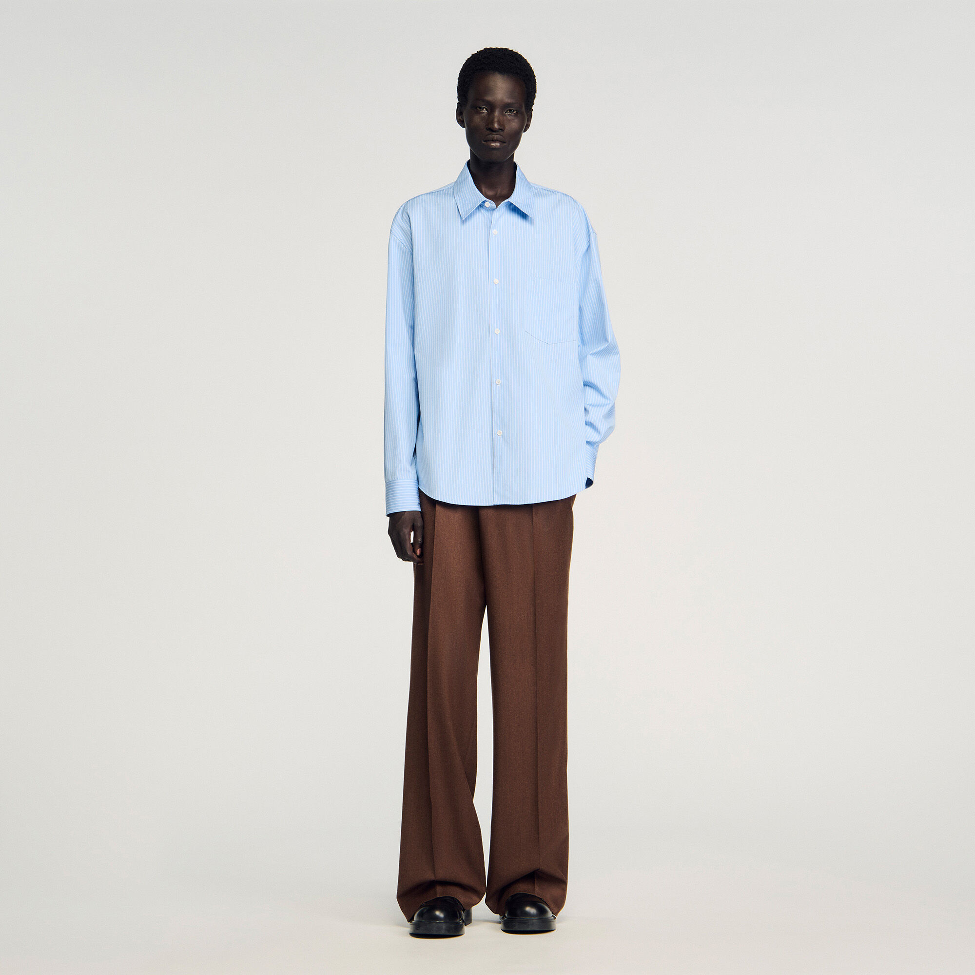 Striped Shirt : Shirts color Sky Blue