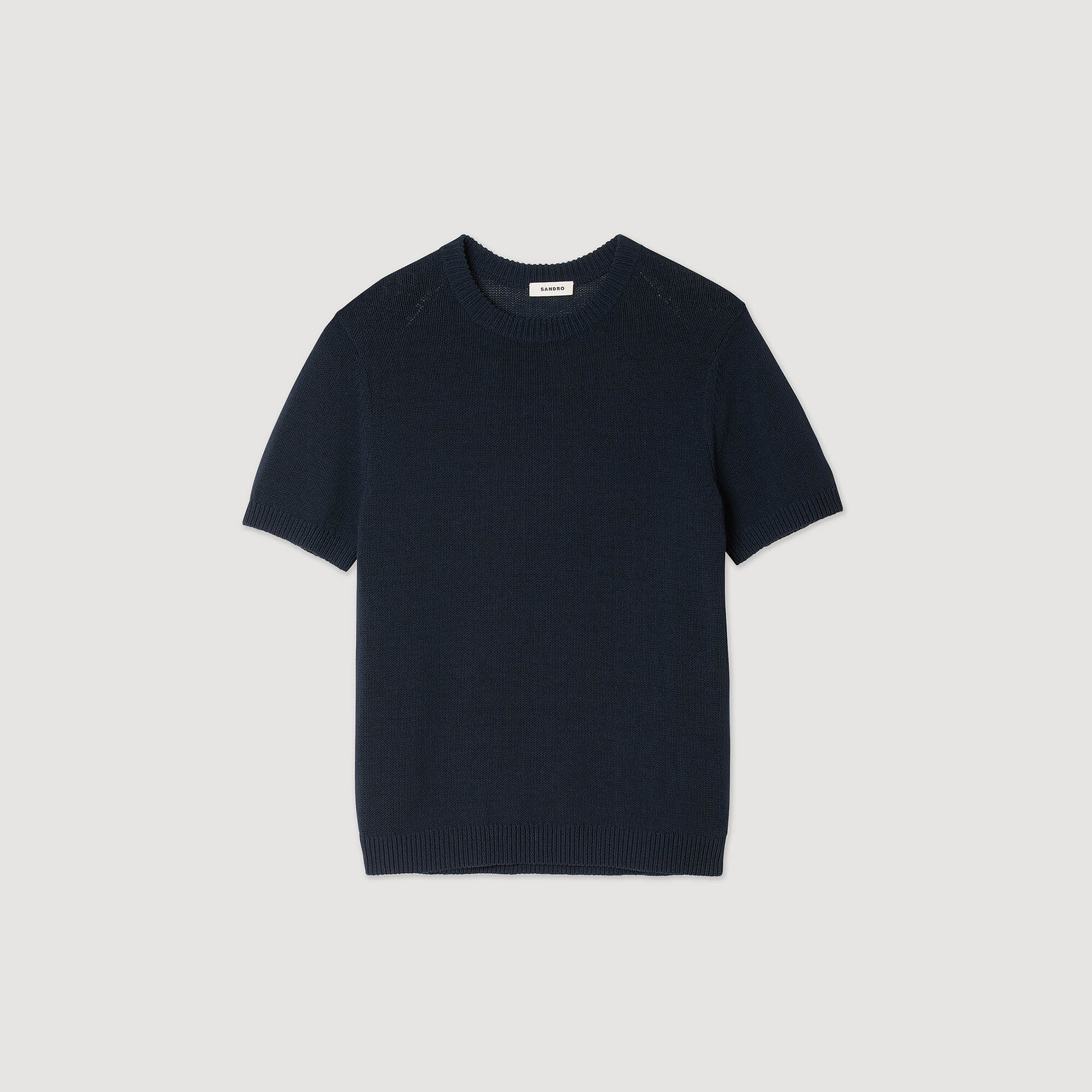Fine Knit T-Shirt : Sweaters & Cardigans color Navy Blue