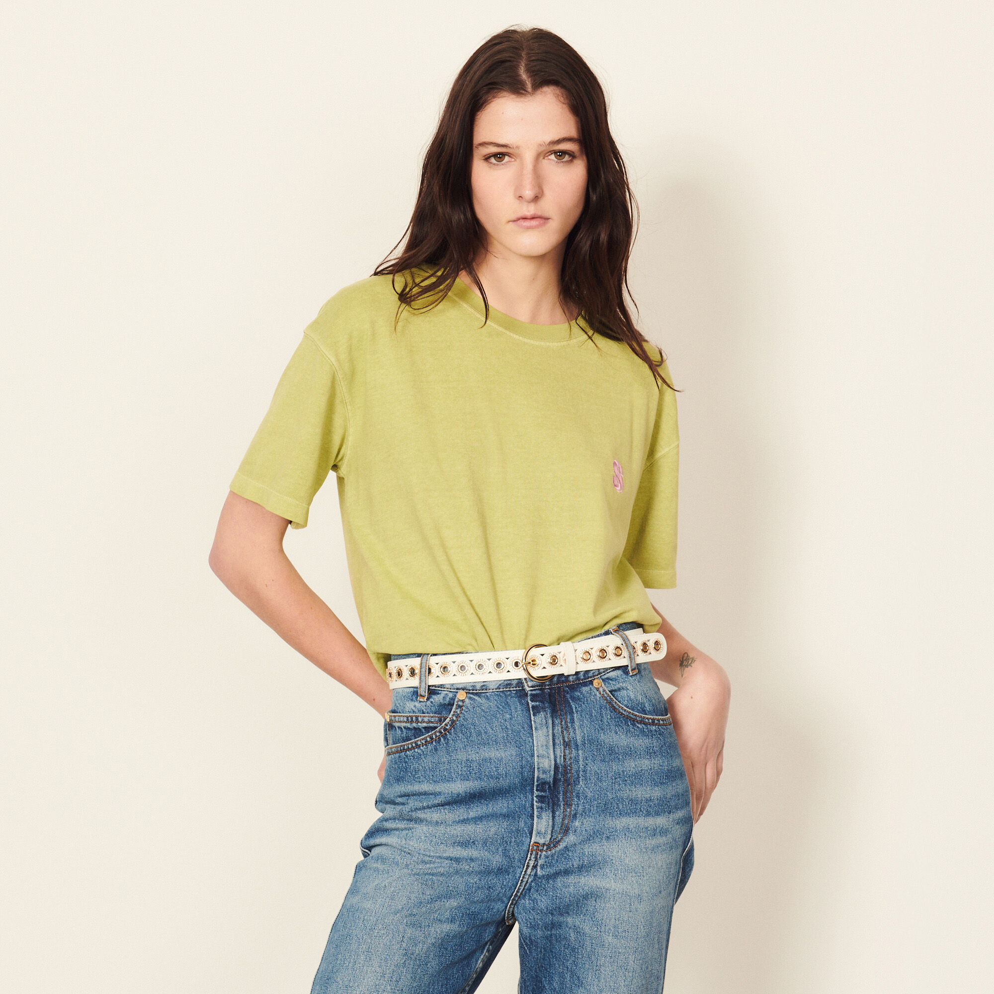 33 Embroidered Knit Sweatshirt : Tops color Mint 0 1 2 3 4 33 Embroidered Knit Sweatshirt : Tops color Mint 0 1 2 3 4