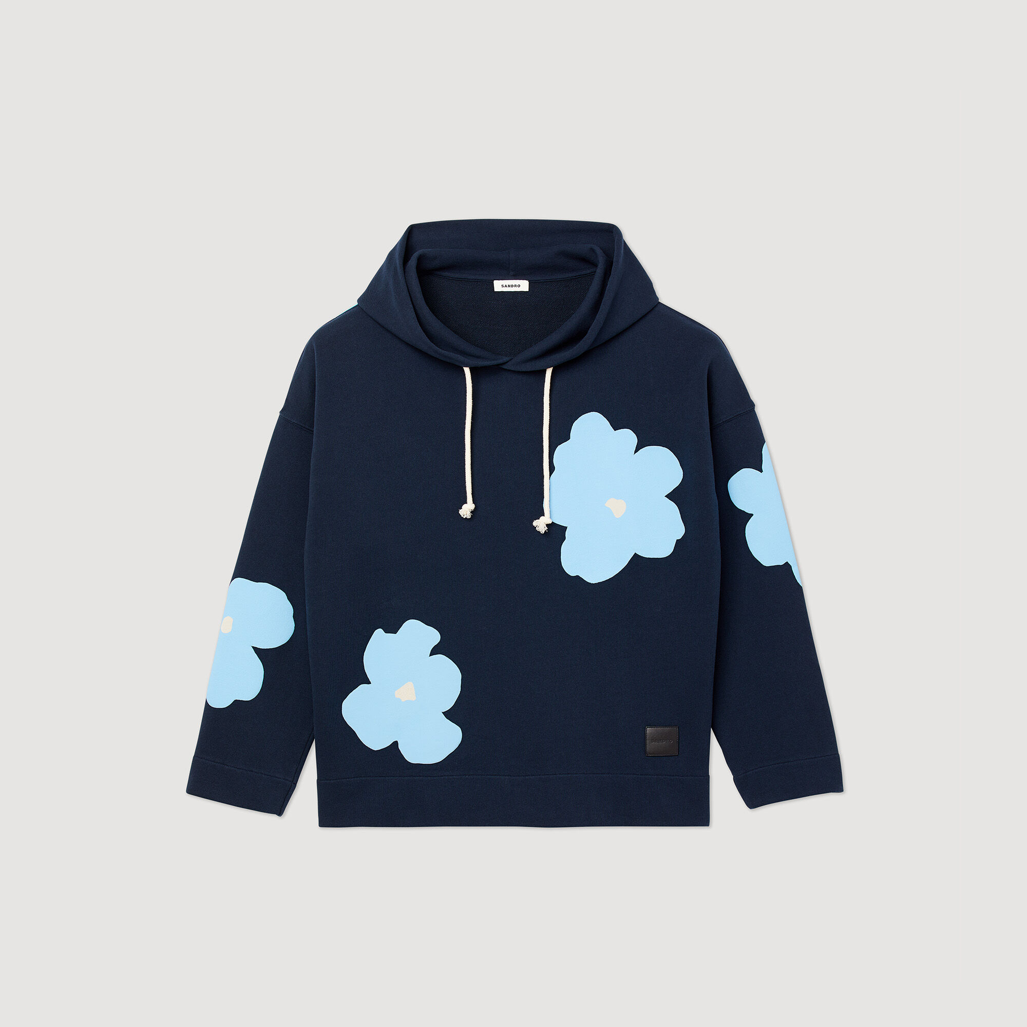 Floral Pattern Hoodie Sweaters Cardigans Sandro paris