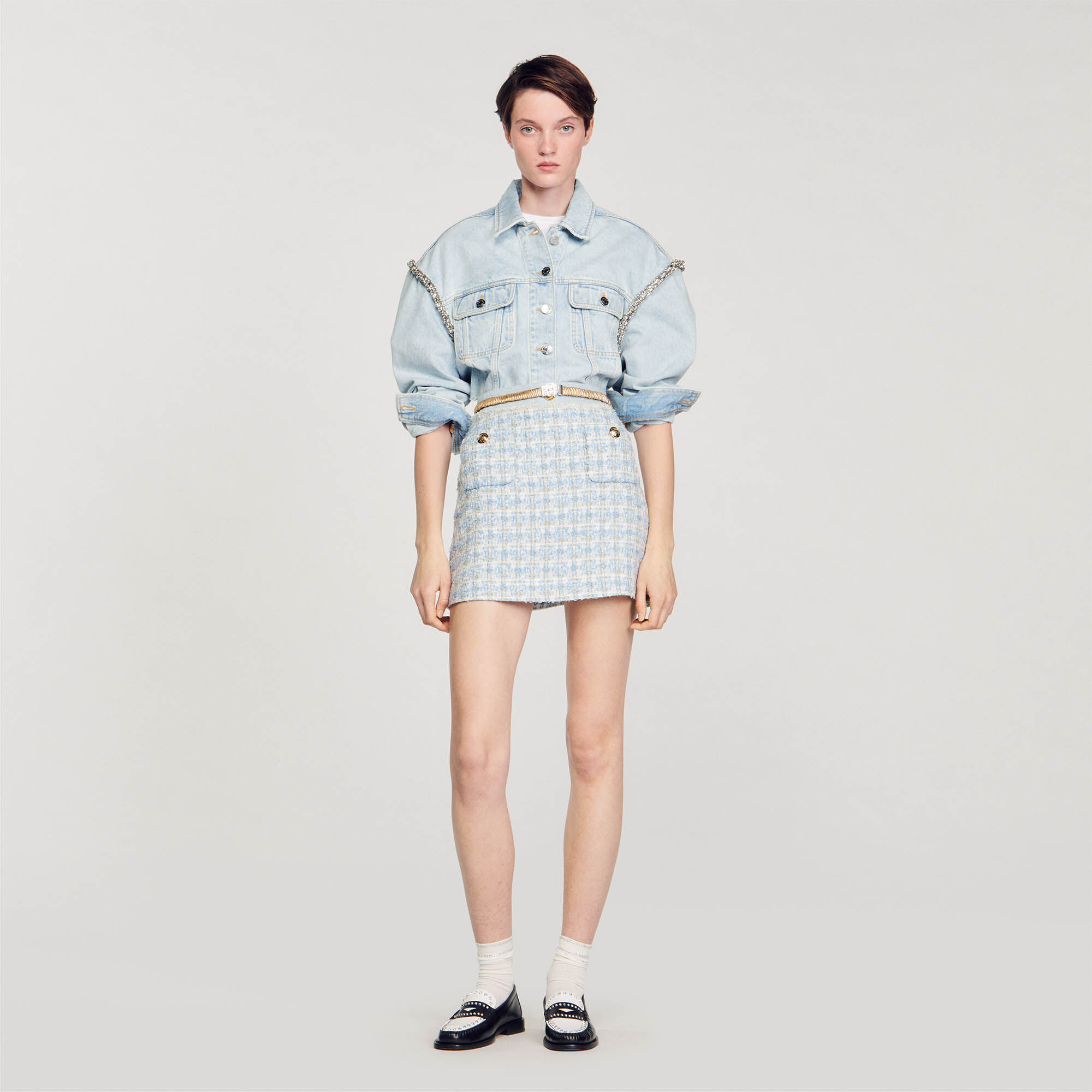 Sandro shop denim skirt