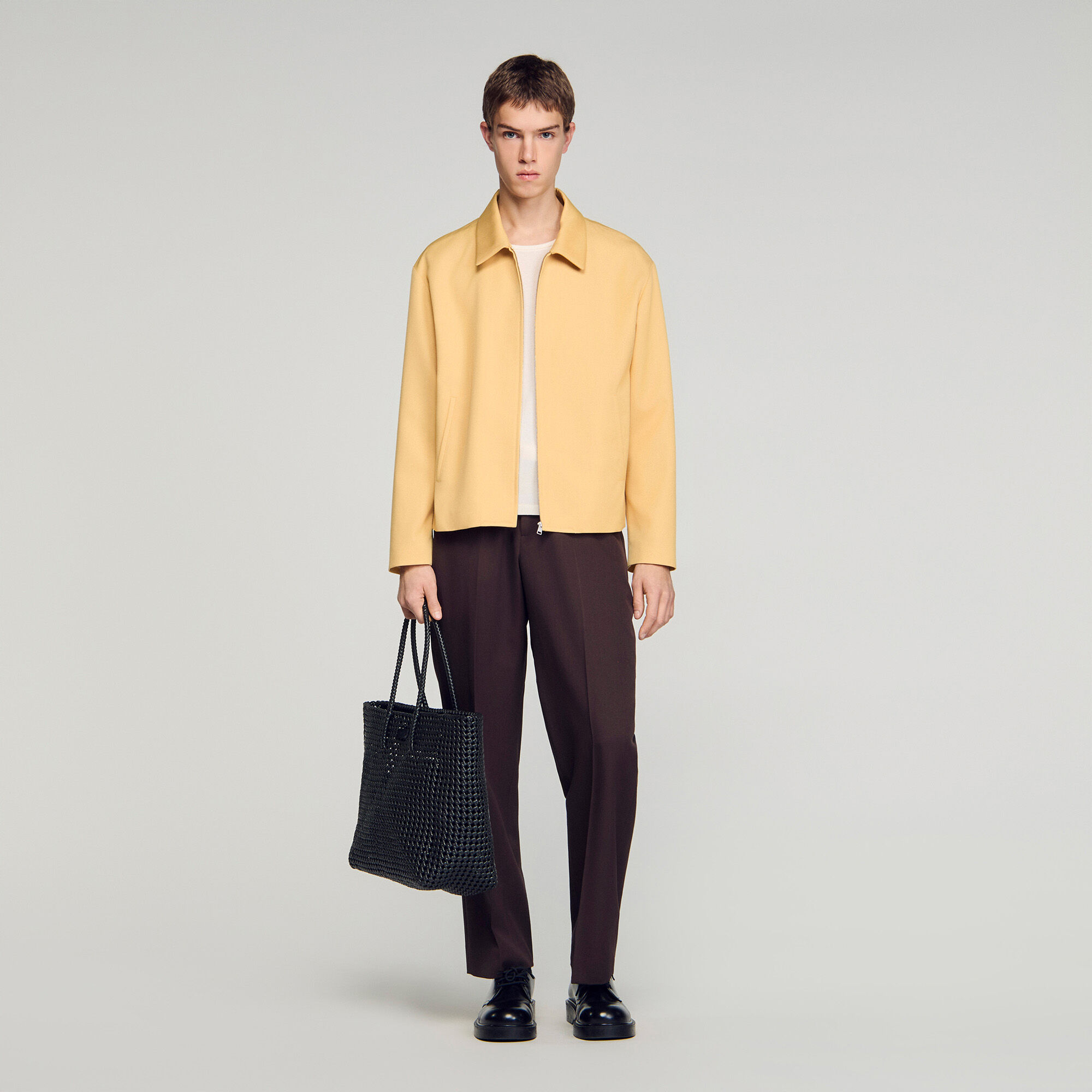 Zip-Up Jacket : Jackets & Coats color Light Yellow