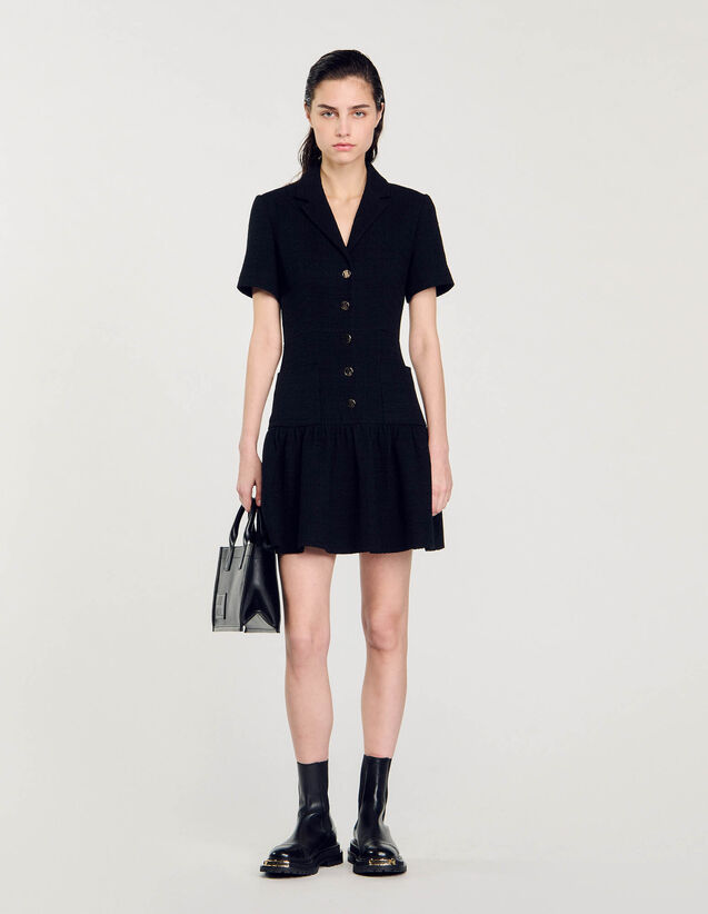 Short Tweed Dress : Dresses color