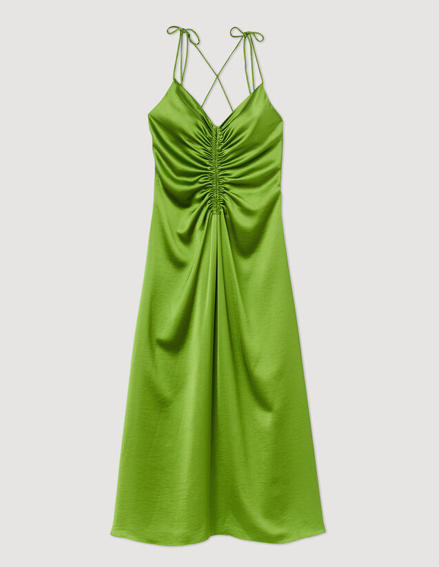 Long Flowing Dress : Dresses color Emeuraude Green