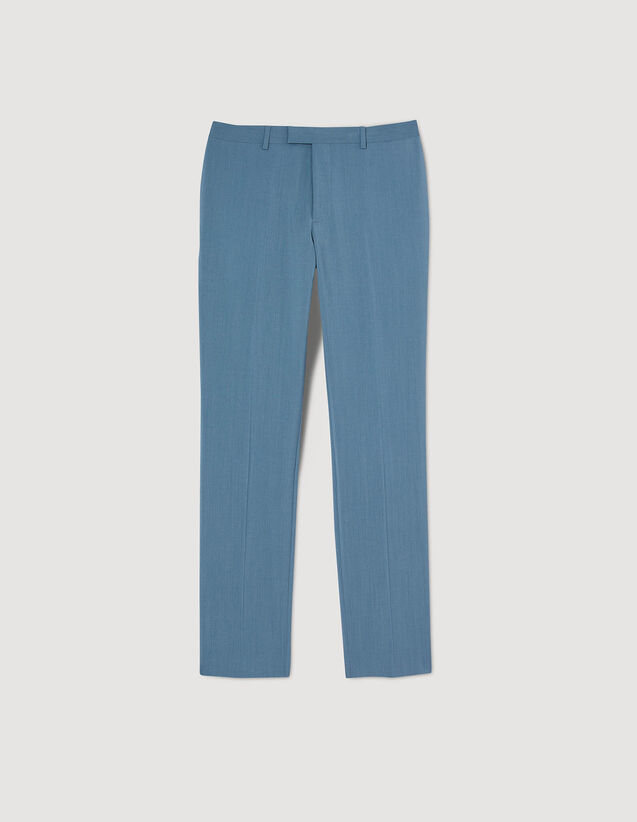Suit Trousers : Pants & Shorts color Blue Grey