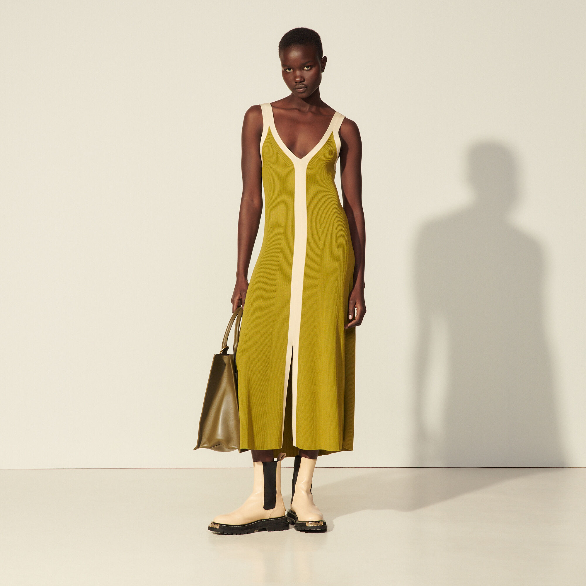美品 SANDRO サンドロ ワンピース 楽天市場】sandro サンドロHoundstooth jacquard dresss