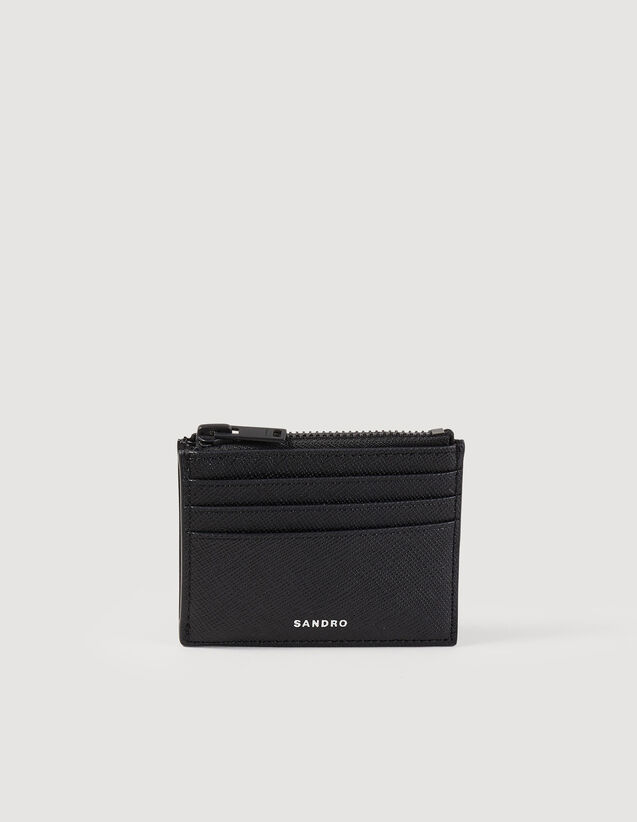 Leather Card Holder : Other Accessories color Black
