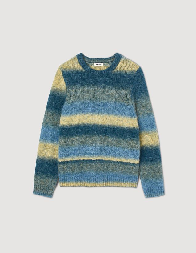 Wool And Alpaca Jumper : Sweaters & Cardigans color Blue