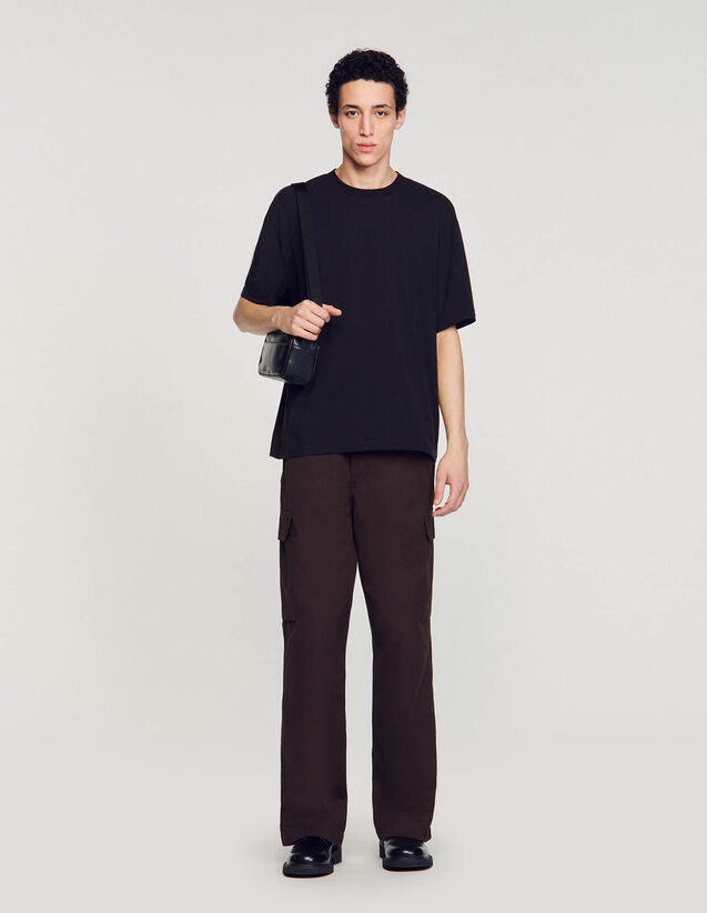 Oversized T-Shirt - SHPTS01480 | sandro-paris.com Oversized T-Shirt : T-shirts & Polo shirts color white