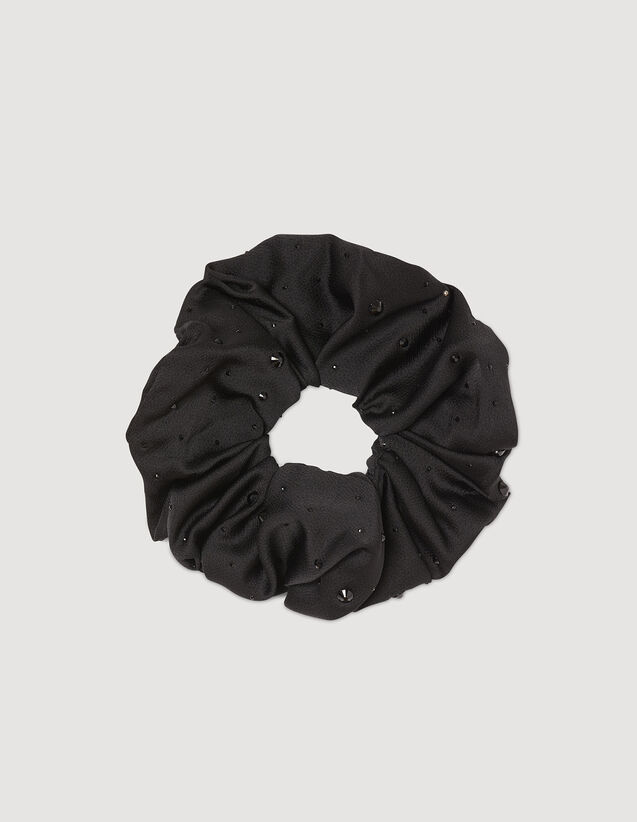Rhinestone Scrunchie : Other accessories color Black