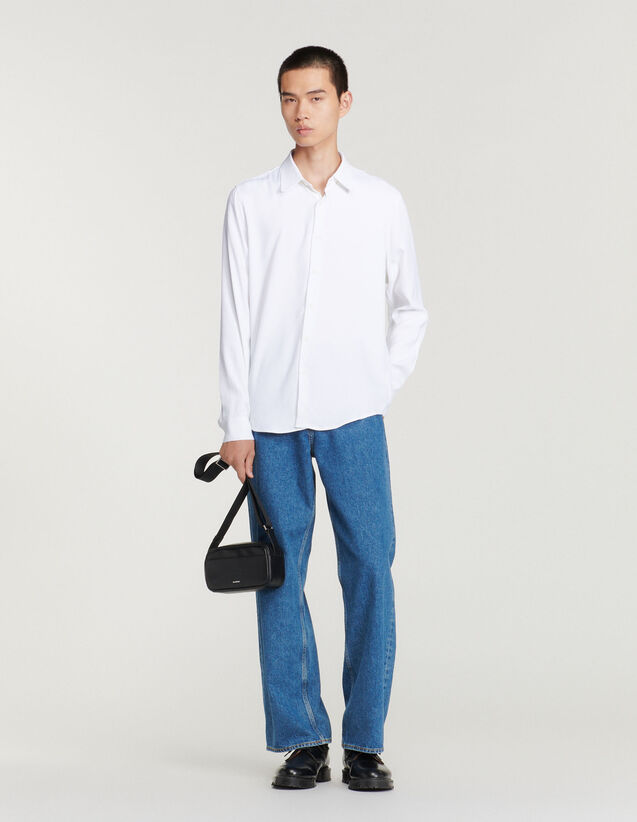 Flowing Long-Sleeved Shirt : Shirts color white