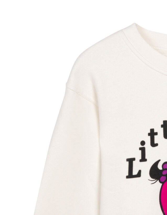 Printed Sweatshirt With Flocking : Sandro x Mr. Men & Little Miss color white