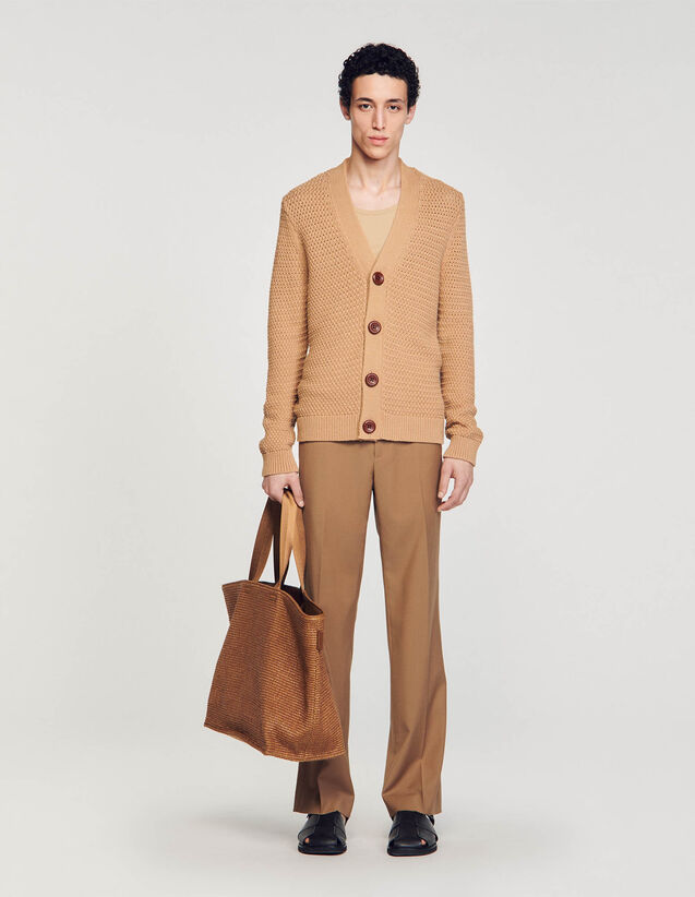 Sandro : Sweaters & Cardigans color Camel