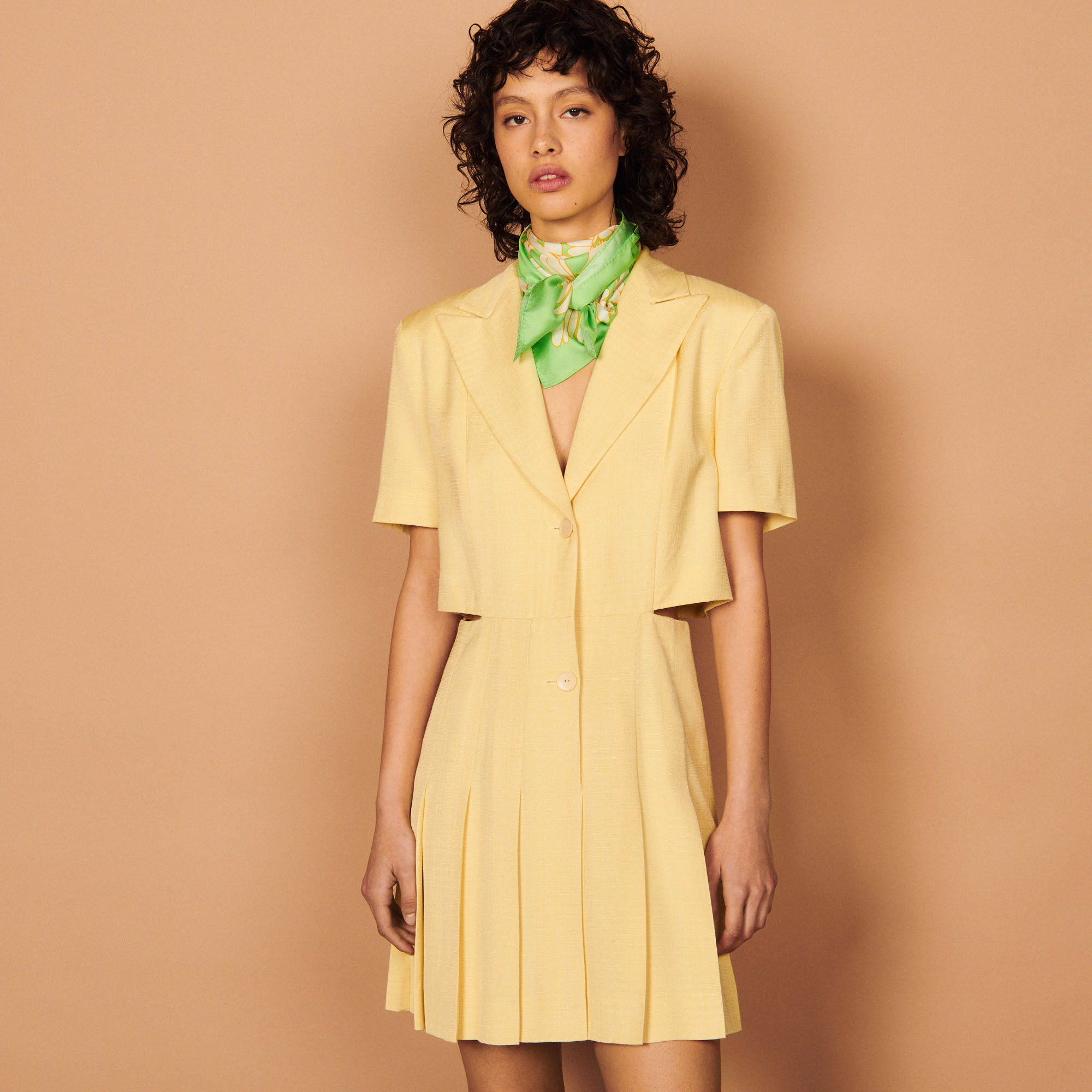 Sandro yellow dress best sale