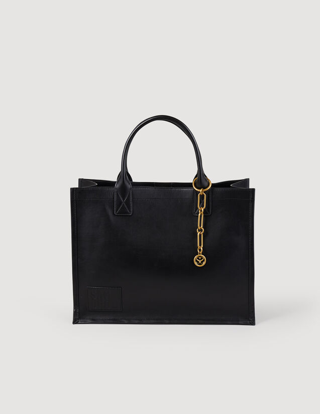 Tote Bag In Certified Leather : Others Bags color Black