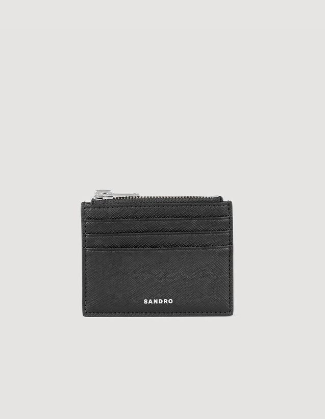 Reconstituted Leather Cardholder : Other Accessories  color Black