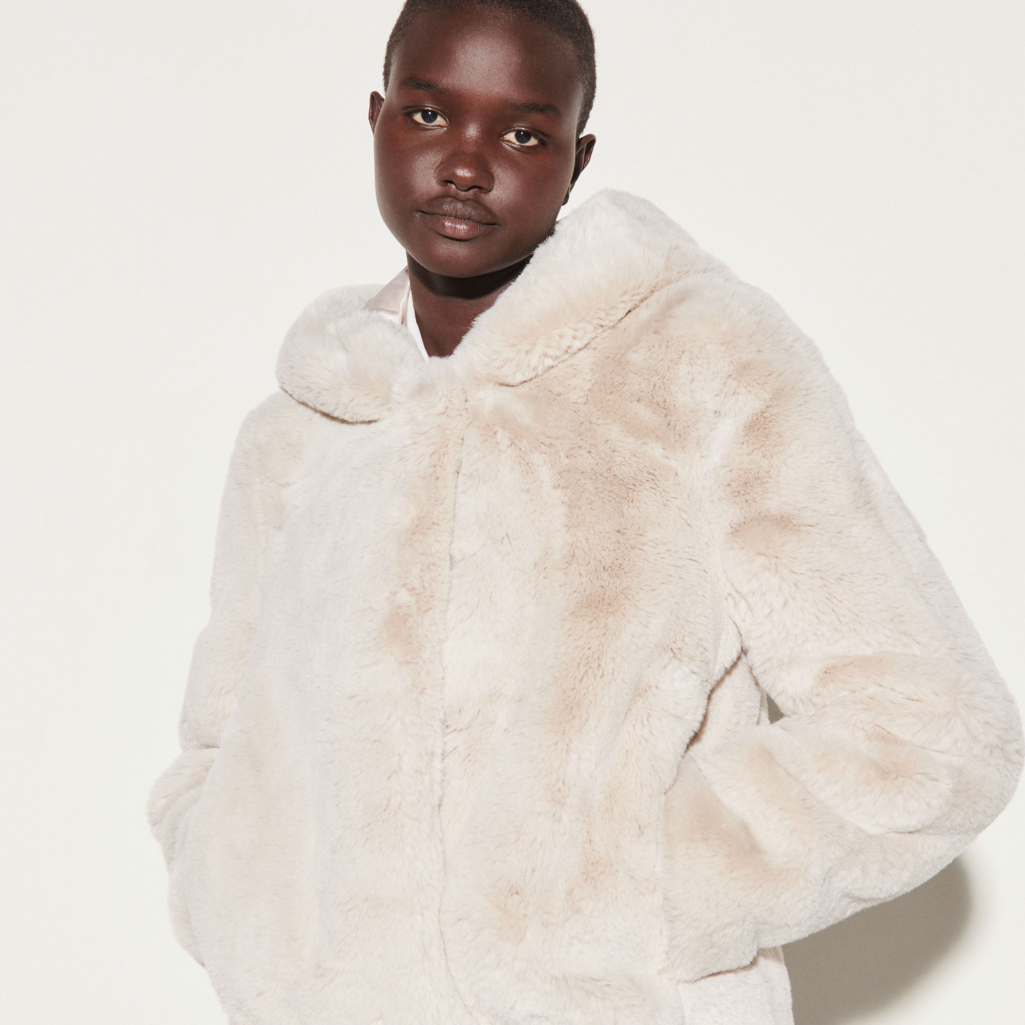 sandro fur jacket