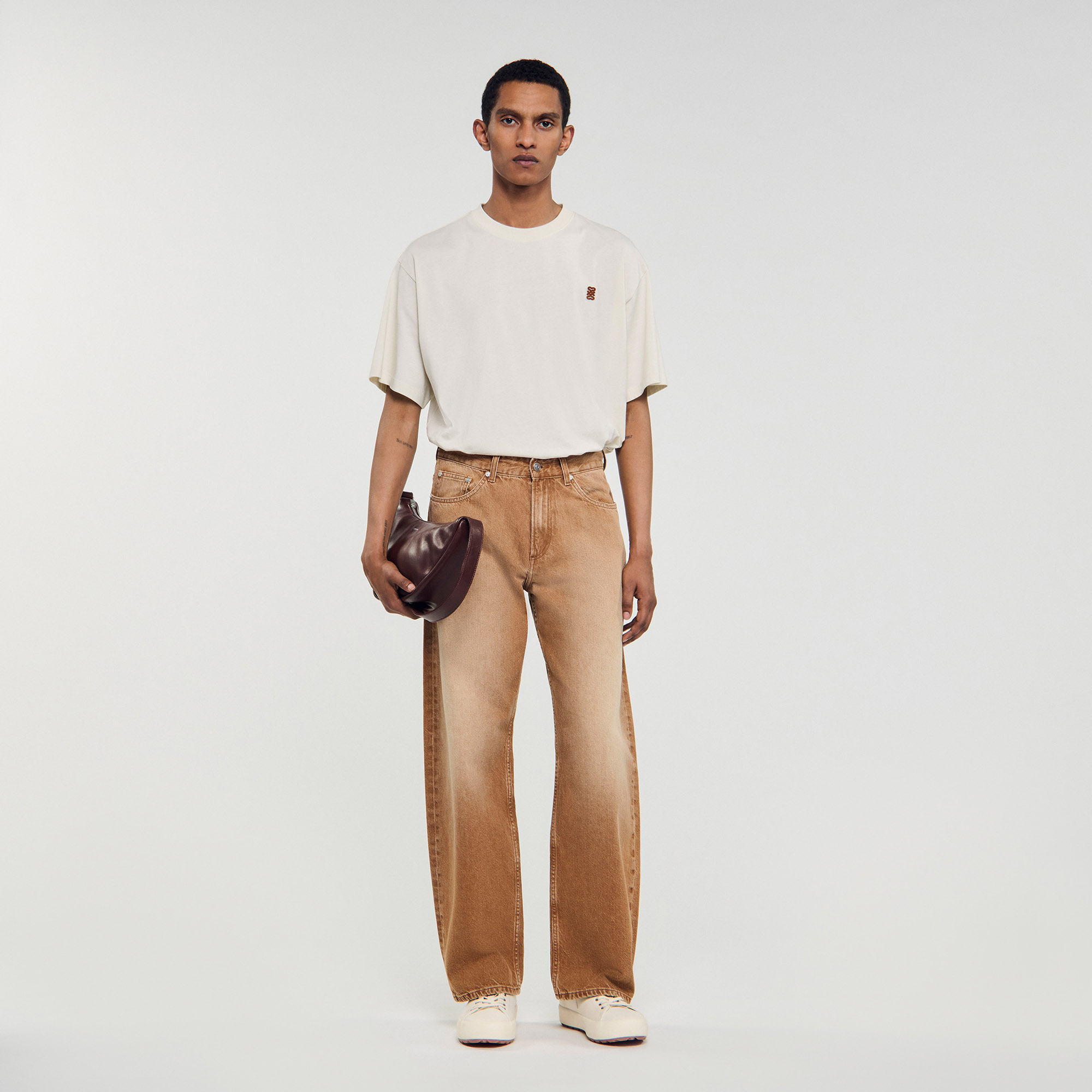 Faded Cotton Baggy Jeans Jeans