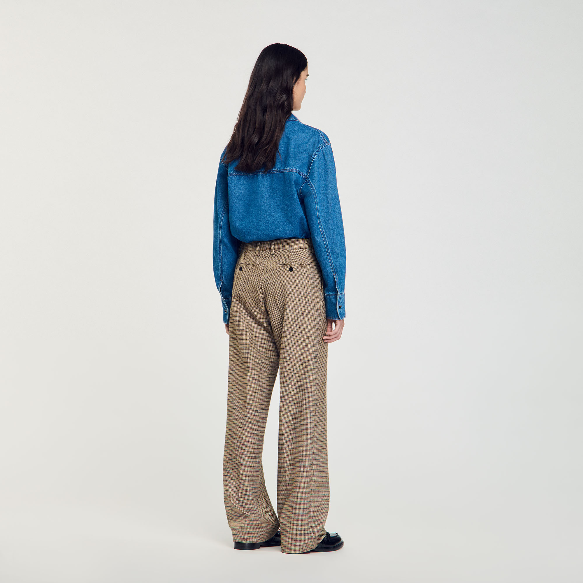 Houndstooth Ponte Pant - Charcoal Houndstooth – Blue Illusion